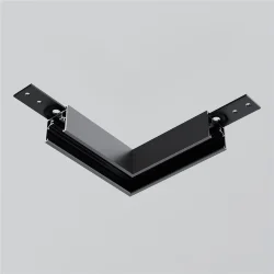 Коннектор угловой Exility накладной низкопрофильный (Черный)