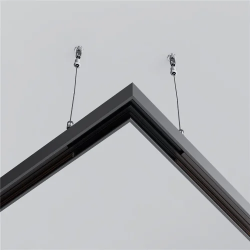 Коннектор угловой Exility накладной низкопрофильный (Черный) - фото 3