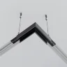 Коннектор угловой Exility накладной низкопрофильный (Черный) - фото 5