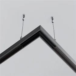 Коннектор угловой Exility накладной низкопрофильный (Черный)