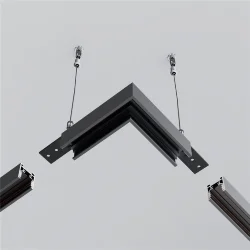 Коннектор угловой Exility накладной низкопрофильный (Черный)