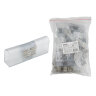 UTC-K-14/N22 CLEAR 025 POLYBAG Соединитель контактный прямой для светодиодных лент ULS-N22 RGB NEON 220В, 8x16мм, 4 контакта.Цвет прозрачный. 25 штук в пакете. TM Uniel - фото