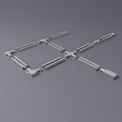 Basic System Коннектор угловой для шинопровода серебристый TRC-1-1-L-CH (050071)