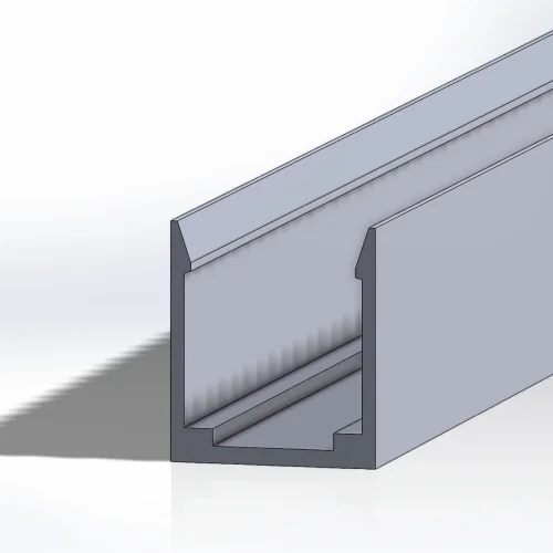 T1018 профиль алюминиевый 10мм - фото I