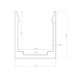 T1018 профиль алюминиевый 10мм
