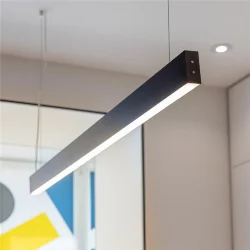 Линейный светодиодный подвесной односторонний светильник 103см 20Вт 6500К черный LSG-01-1-8*103-16-6500-MSh (042950)