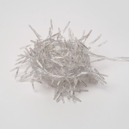 ULD-S0300-200-DTA WARM WHITE IP20 FIRECRACKER Гирлянда светодиодная с контроллером Фейерверк, 3м, 200 светодиодов, Теплый белый свет, Провод прозрачный - фото 4