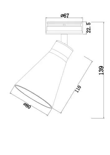 Встраиваемый светильник Virar 1x10Вт GU10 (Черный) - фото 2