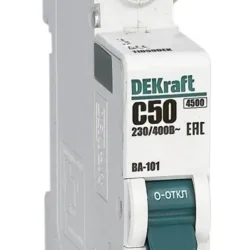 Выключатель автоматический модульный 1п C 50А 4.5кА ВА-101 DEKraft 11059DEK