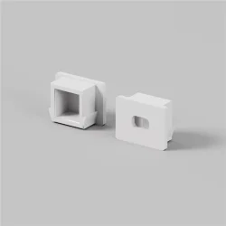 Комплект заглушек (для профиля 16×12) 10 шт., ALM-005-W-EC 642023 (Белый)