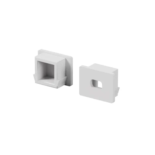 Комплект заглушек (для профиля 16x12) 10 шт., ALM-005-W-EC 642023 (Белый) 642023 - фото