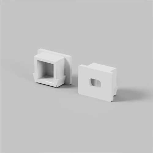 Комплект заглушек (для профиля 16x12) 10 шт., ALM-005-W-EC 642023 (Белый) 642023 - фото 2