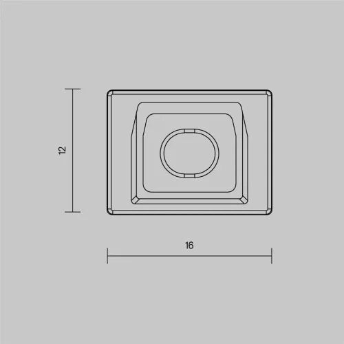 Комплект заглушек (для профиля 16x12) 10 шт., ALM-005-W-EC 642023 (Белый) 642023 - фото 5