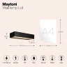 Настенный светильник (бра) Лот / Lot 3000K 10Вт IP 65 (Графит) O428WL-L10GF3K - фото 3