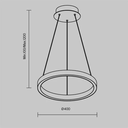 Подвесной светильник Рим / Rim 2600-3500К 24Вт (Латунь) MOD058PL-L22BSK - фото 6