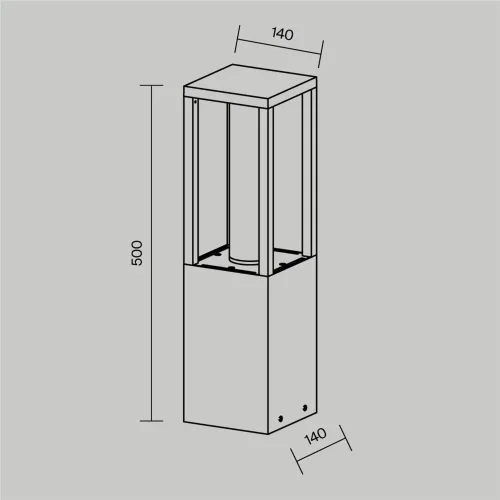 Ландшафтный светильник Expo 3000К 12Вт IP 65 (Черный) - фото 2