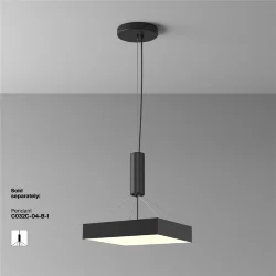 Потолочный светильник Зон / Zon 45 Вт 3000 К 120° (Черный) C032CL-45W3K-SQ-B