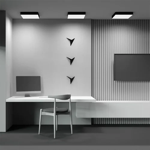 Потолочный светильник Зон / Zon 45 Вт 3000 К 120° (Черный) C032CL-45W3K-SQ-B - фото 7