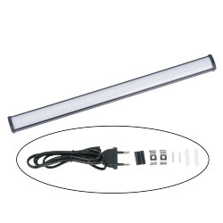 ULI-Q951 6W-4000K IP20 BLACK Светильник линейный светодиодный аналог Т5, 230В, Кабель 0.9м с вилкой и крепление в-к, Белый свет 4000K, Корпус черный, TM Volpe