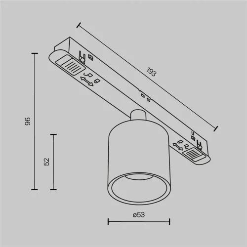 Трековый светильник Альфа / Alfa S Exility 3000K 6Вт 50° (Черный) TR132-2-7W3K-W - фото 8
