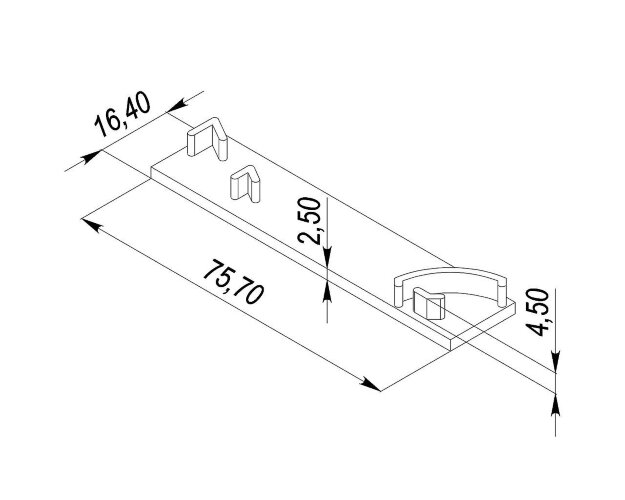 Заглушка для LC-LPK-1675 Правая - фото 2