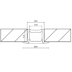 Профиль алюминиевый DesignLed, LE.2613 001971