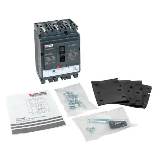 Выключатель автоматический 3п 100/50А 36кА ВА-99C Compact NS PROxima EKF mccb99C-100-50 - фото 2