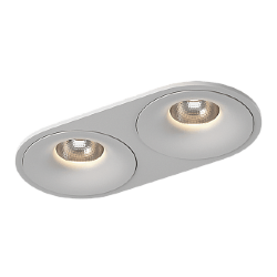 Рамка двойная для серии COMBO 4, круглая, белая, COMBO-4R2-WH 004192