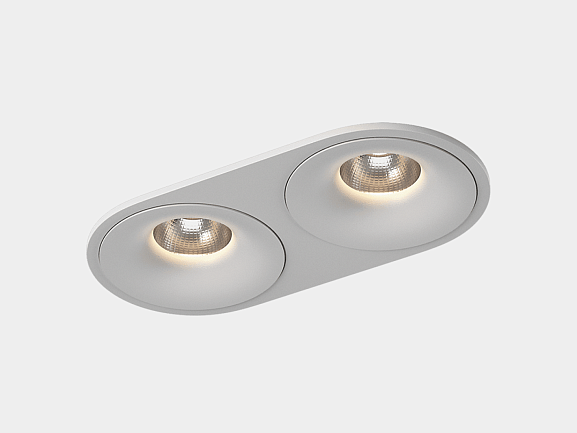 'Рамка двойная для серии COMBO 4, круглая, белая, COMBO-4R2-WH. Фото 2