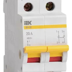 Выключатель нагрузки (мини-рубильник) 2п 20А ВН-32 KARAT IEK MNV10-2-020