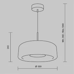 Подвесной светильник Madmen 3000K 6Вт (Латунь)