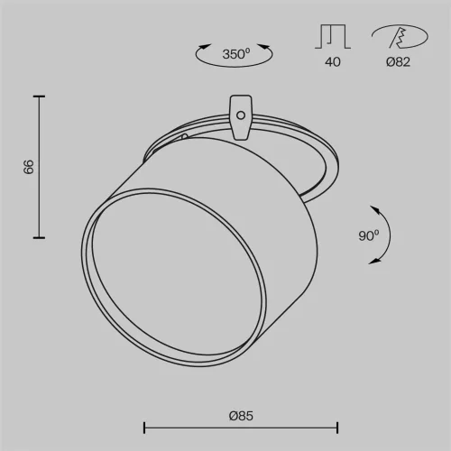 Встраиваемый светильник Onda 3000K 12Вт 120° (Белый) - фото 11