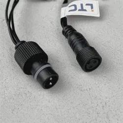 Гирлянда Бахрома 3,1 x 0,5 м Тепло-Белая 220В, 150 LED, Провод Черный ПВХ, IP54