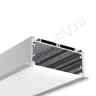 Алюминиевый профиль врезной CX-A047-R1 321 (2500x90/75x35мм с рассеивателем) - фото.