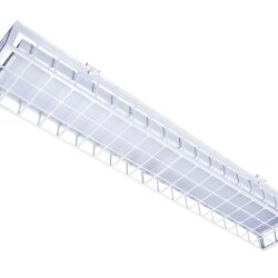 Накладной светодиодный светильник для спортзалов с защитной решеткой 40 Вт IP65 1280х250х95 мм 6000К Опал