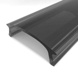 Рассеиватель поликарбонатный для профиля LC-LRM-BL16-2 чёрный