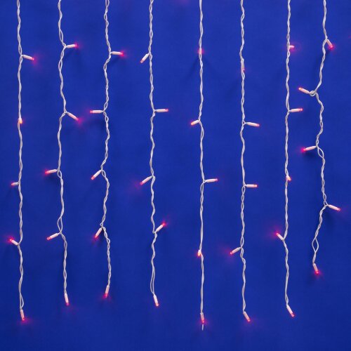 ULD-C2030-240-TWK RED IP67 Занавес светодиодный с эффектом мерцания, 3х2м, Соединяемый, 240 светодиодов, Красный свет, Провод белый. - фото 2