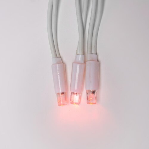 ULD-C2030-240-TWK RED IP67 Занавес светодиодный с эффектом мерцания, 3х2м, Соединяемый, 240 светодиодов, Красный свет, Провод белый. - фото 4