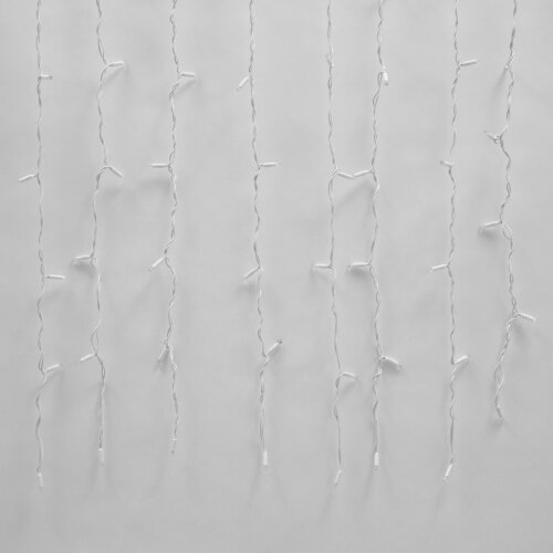 ULD-C2030-240-TWK RED IP67 Занавес светодиодный с эффектом мерцания, 3х2м, Соединяемый, 240 светодиодов, Красный свет, Провод белый. - фото 5