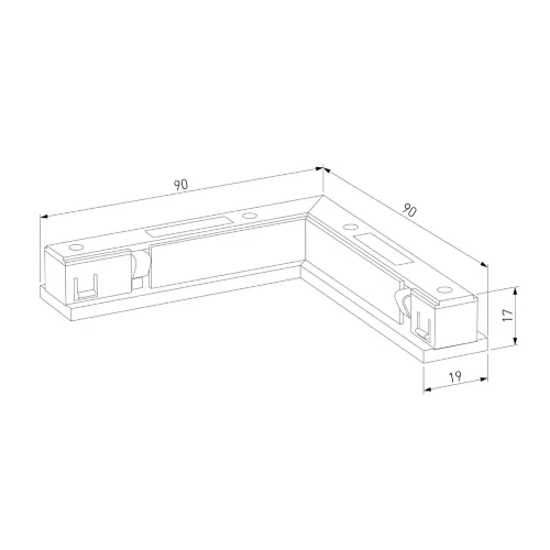 Titan Line Угловой коннектор титан 85006/00 - фото 6