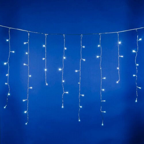 ULD-B10005-480-TTK WHITE IP44 Бахрома светодиодная с эффектом мерцания, 10м, Соединяемая, 480 светодиодов, Белый свет, Провод прозрачный - фото 2