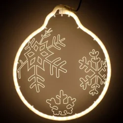 Светодиодная Фигура Шар 30 x 30 см Тепло-Белая, Гибкий Неон и Акрилайт, IP54