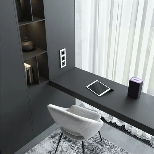 Розетка Ethernet RJ-45 cat. 6A экранированная (черный матовый) W5120108 - фото 5