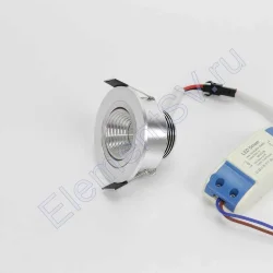 Светодиодный светильник встраиваемый 65 Series white housing BW1 (3W,220V,day white)