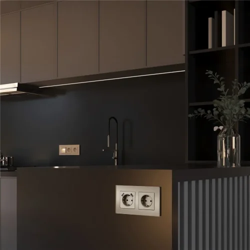 Рамка из стекла на 2 поста Senso шампань soft-touch W0023111 - фото 3