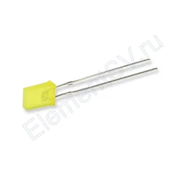 Светодиод ICL-2х5х7mm LE80 (yellow, 200-400mcd, diffuse)