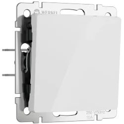 Выключатель одноклавишный (белый акрил) W1110041