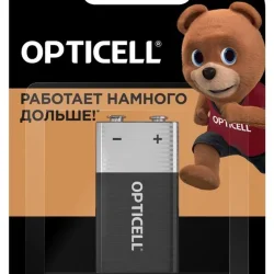 Элемент питания алкалиновый 'крона' 6LR61 9В (блист. 1шт) Basic Opticell 5051003/6051003