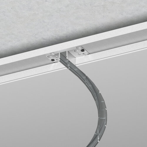 LL-2-ALP024&nbsp;Встраиваемый гибкий алюминиевый профиль под ГКЛ 9,5мм (под ленту до 9,5mm) - фото 1