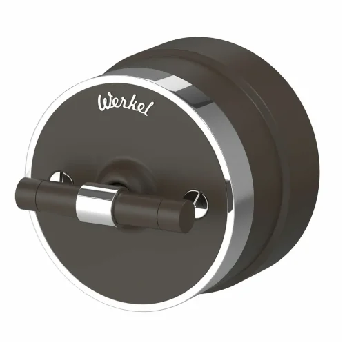 Переключатель/выключатель одноклавишный Vintage мокко матовый/хром W5812052 - фото